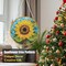DIY Hanging Diamond Art Painting Sunflower Kit for Adults, Acrylic Diamonds Painting Pendant Ornament Board Kit